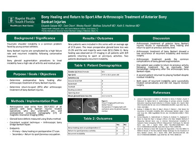 Bony Healing and Return to Sport After Arthroscopic Treatment of Anterior Bony Bankart Injuries