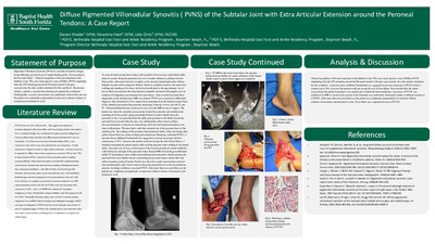 Diffuse Pigmented Villonodular Synovitis (PVNS) of the Subtalar Joint with Extra Articular Extension around the Peroneal Tendons: A Case Report