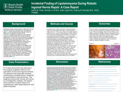 Incidental Finding of Lipoleiomyoma During Robotic Inguinal Hernia Repair: A Case Report