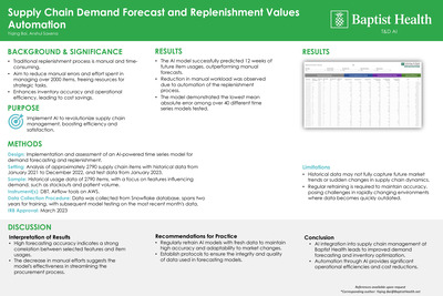 Supply Chain Demand Forecast and Replenishment Values Automation