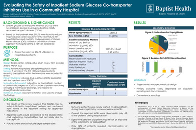 Evaluating the Safety of Inpatient Sodium Glucose Co-transporter Inhibitor Use in a Community Hospital