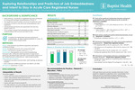 Exploring Relationships and Predictors of Job Embeddedness and Intent to Stay in Acute Care Registered Nurses