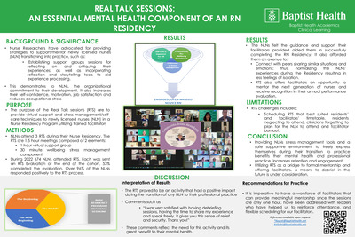 Real Talk Sessions: An Essential Mental Health Component of an RN Residency
