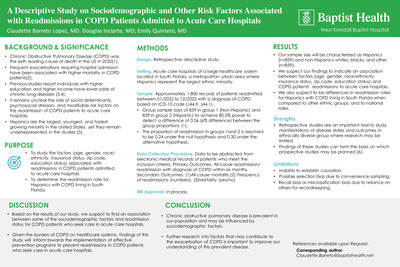 A Descriptive Study on Sociodemographic and Other Risk Factors Associated with Readmissions in COPD Patients Admitted to Acute Care Hospitals