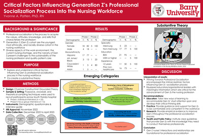 Critical Factors Influencing Generation Z’s Professional Socialization Process Into the Nursing Workforce