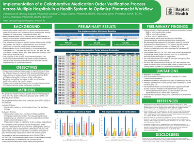 Implementation of a Collaborative Medication Order Verification Process across Multiple Hospitals in a Health System to Optimize Pharmacist Workflow