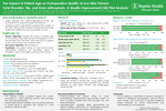 The Impact of Patient Age on Postoperative Quality of Live After Primary Total Shoulder, Hip, and Knee Arthroplasty. A Quality Improvement (QI) Pilot Analysis by Juan Suarez, Alexander van der Ven, Charles Lawrie, Alexandra Moutafis, Camila Torres-Caiaffa, Luis A. Vargas, Matthias Schurhoff MD, Gautam Yagnik, John Zvijac, and John Uribe