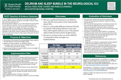 Delirium and Sleep Bundle in the Neurological ICU