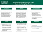 Standardized Nursing Report Template vs. Non-Standardized Nursing Report Template