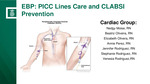 EPB: PICC Lines Care and CLABSI Prevention by Nedgy Moise, Beatriz Oliveira, Elizabeth Olivera, Annie Perez, Jennifer Rodriguez, Stephanie Rodriguez, and Venesia Rodriguez