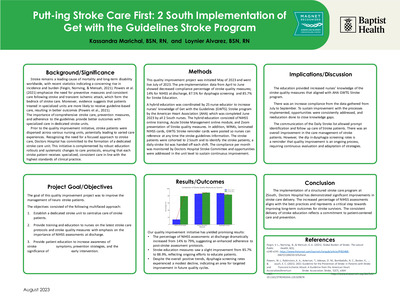 Putt-ing Stroke Care First: 2 South Implementation of Get with the Guidelines Stroke Program