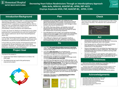 Decreasing Heart Failure Readmissions through an Interdisciplinary Approach