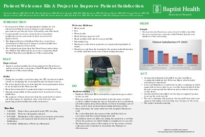 Patient Welcome Kit: A Project to Improve Patient Satisfaction