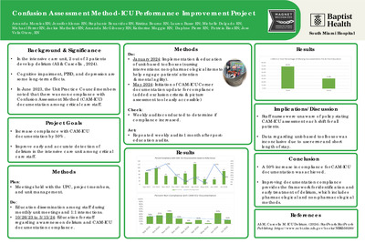 Confusion Assessment Method-ICU Performance Improvement Project