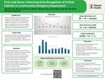 First Look Nurse: Enhancing Early Recognition of Critical Patients in a Community Emergency Department