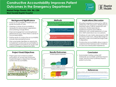 Constructive Accountability Improves Patient Outcomes in the Emergency Department