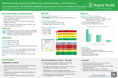 Retrospectively Exploring Differences, Relationships, and Predictors associated with the Bedside Mobility Assessment Tool and Patient Outcomes