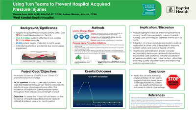 Using Turn Teams to Prevent Hospital Acquired Pressure Injuries” for an Evidence-Based Practice